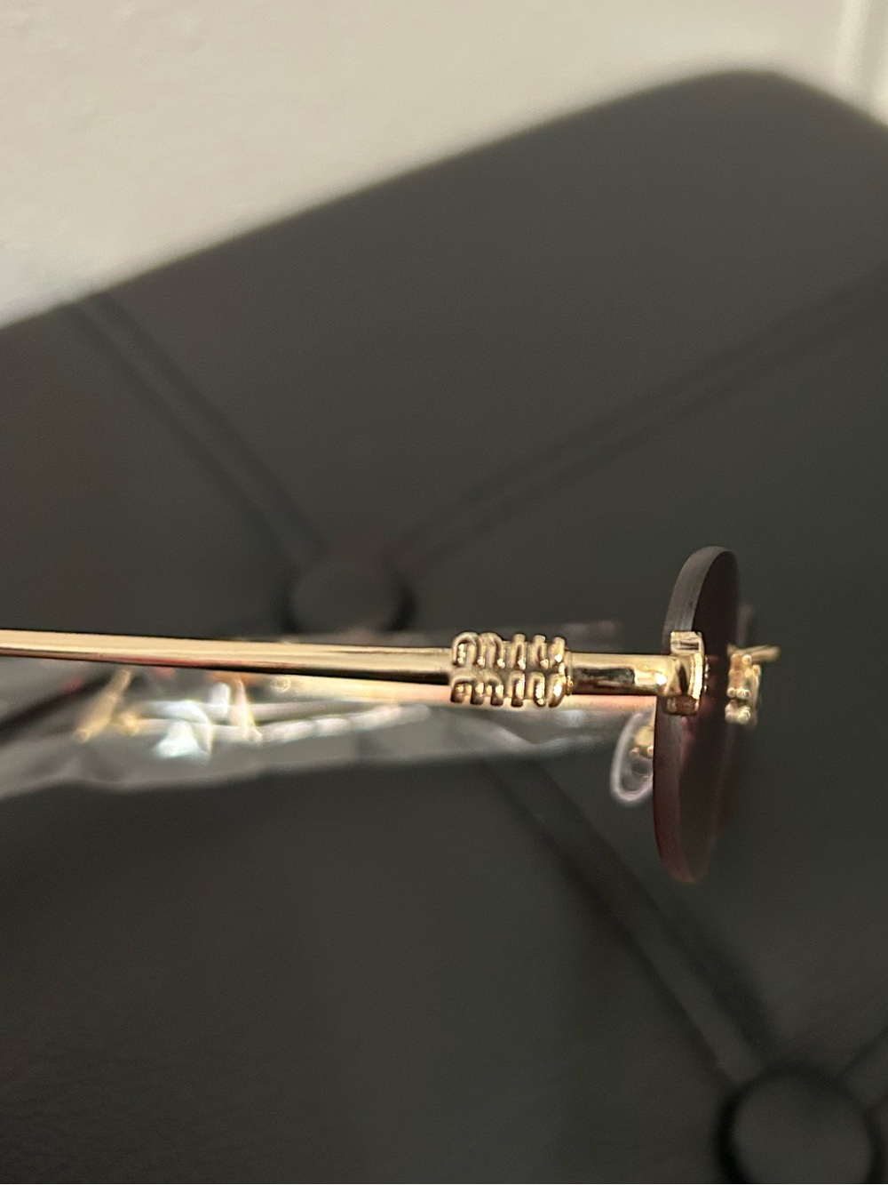 NWOT Miu Miu Rimless Pink Lenses sunglasses - Picture 4 of 6